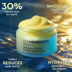 Ole Henriksen Ihonhoidon Tehoaineet|Kasvojenhoito<OleHenriksen Transform Dewtopia 5% Night Cream yövoide 50 ml