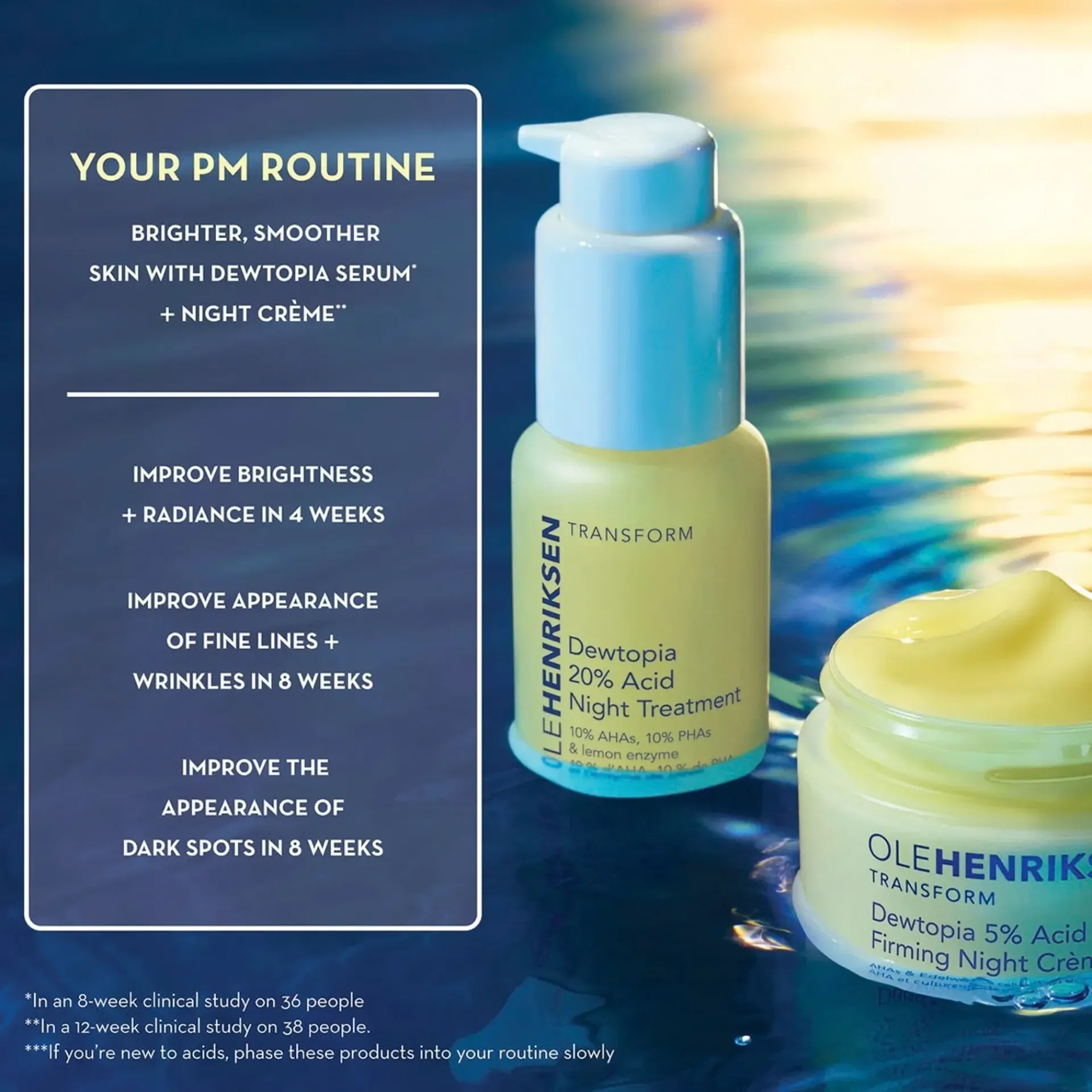 Ole Henriksen Ihonhoidon Tehoaineet|Kasvojenhoito<OleHenriksen Transform Dewtopia 5% Night Cream yövoide 50 ml