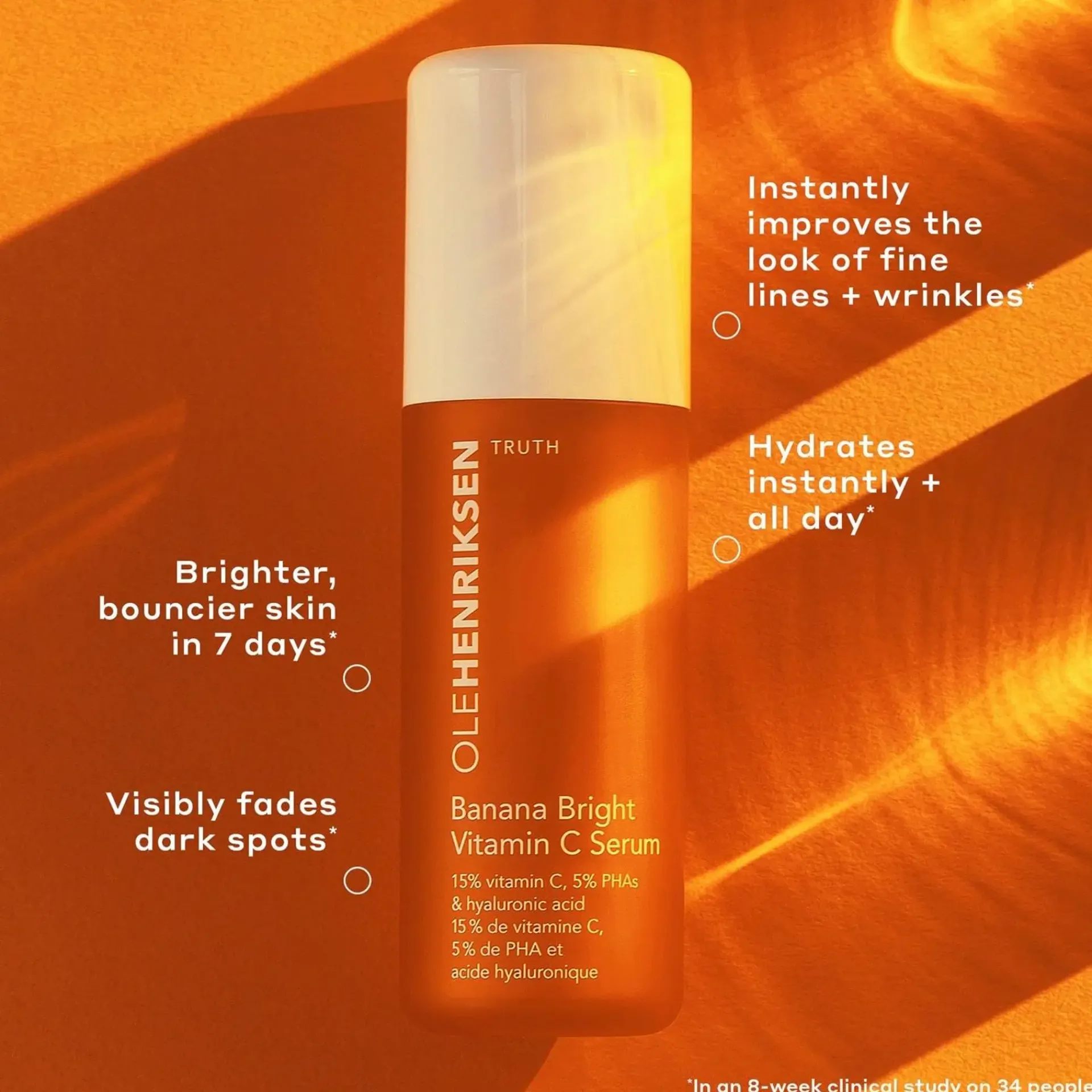 Ole Henriksen Ihonhoidon Tehoaineet|Kasvojenhoito<OleHenriksen Truth Banana Bright ™ Vitamin C seerumi 30 ml