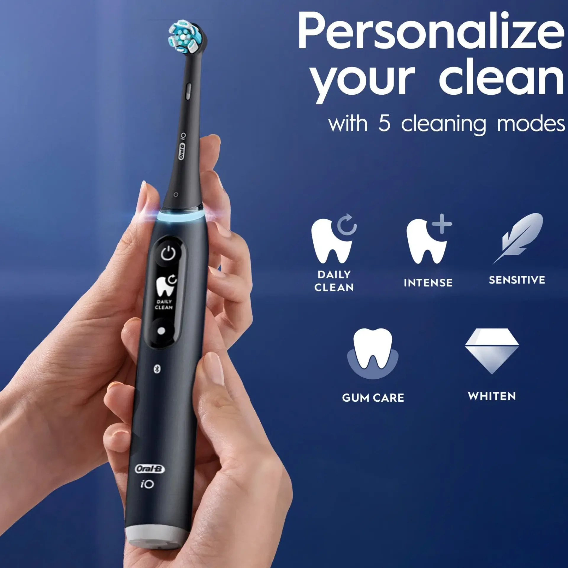 Oral-B Suuhygienia|Suuhygienia<iO6 Black Lava ja Pink Sand -Sähköhammasharja Braun-tekniikalla