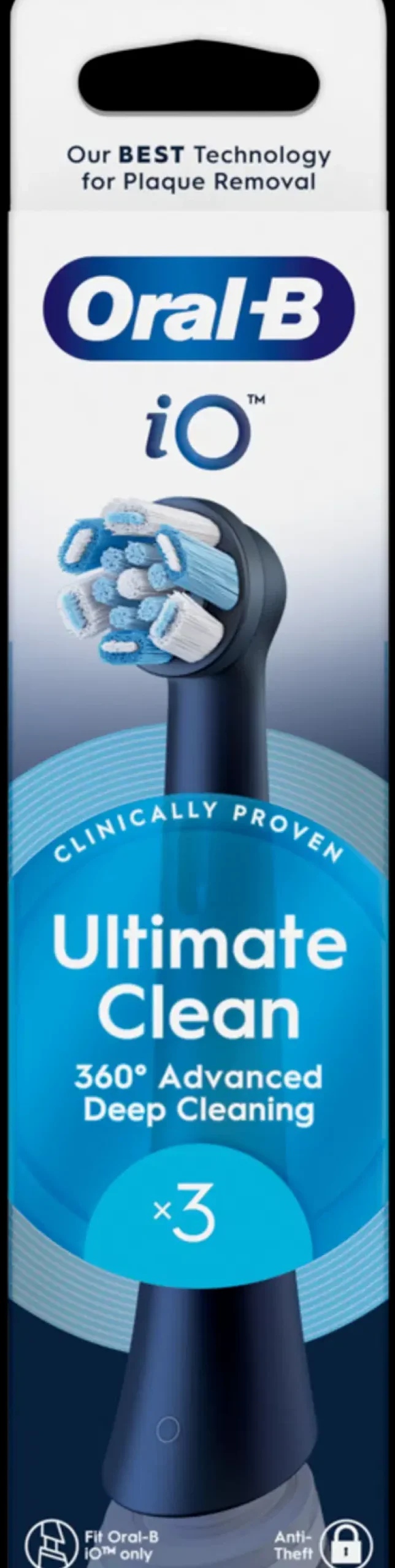 Oral-B Suuhygienia|Suuhygienia<iO Ultimate Clean Black vaihtoharja 3kpl