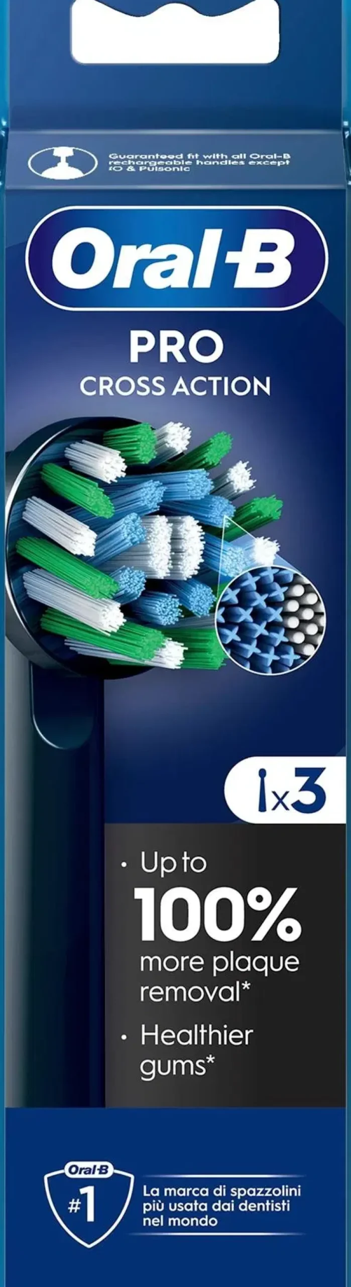 Oral-B Suuhygienia|Suuhygienia<PRO Cross Action Black 3kpl vaihtoharja