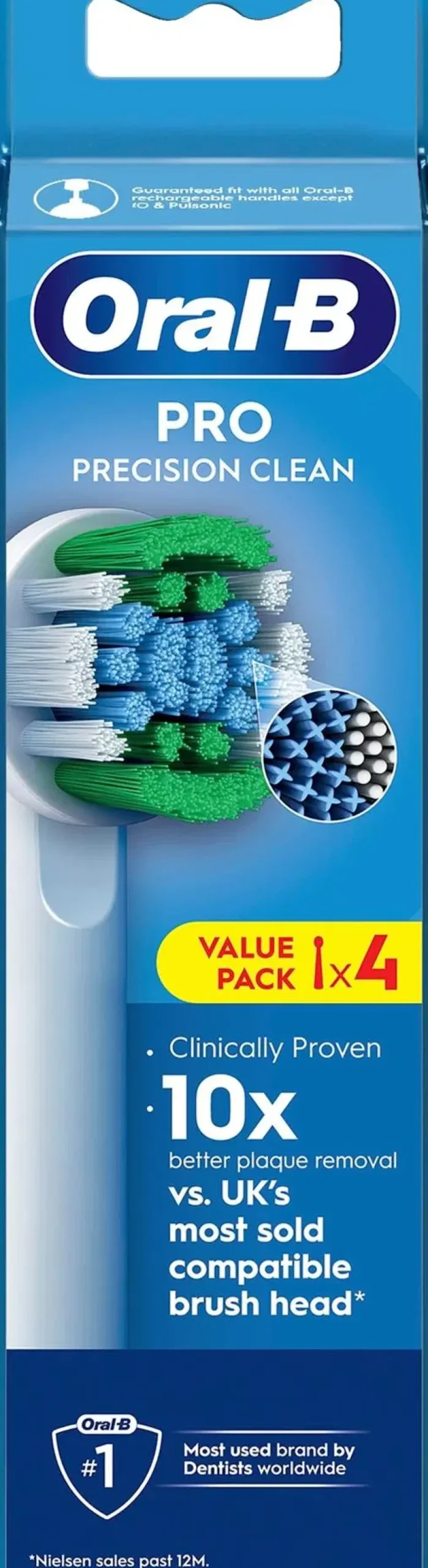 Oral-B Suuhygienia|Suuhygienia<PRO Precision Clean 4kpl vaihtoharja