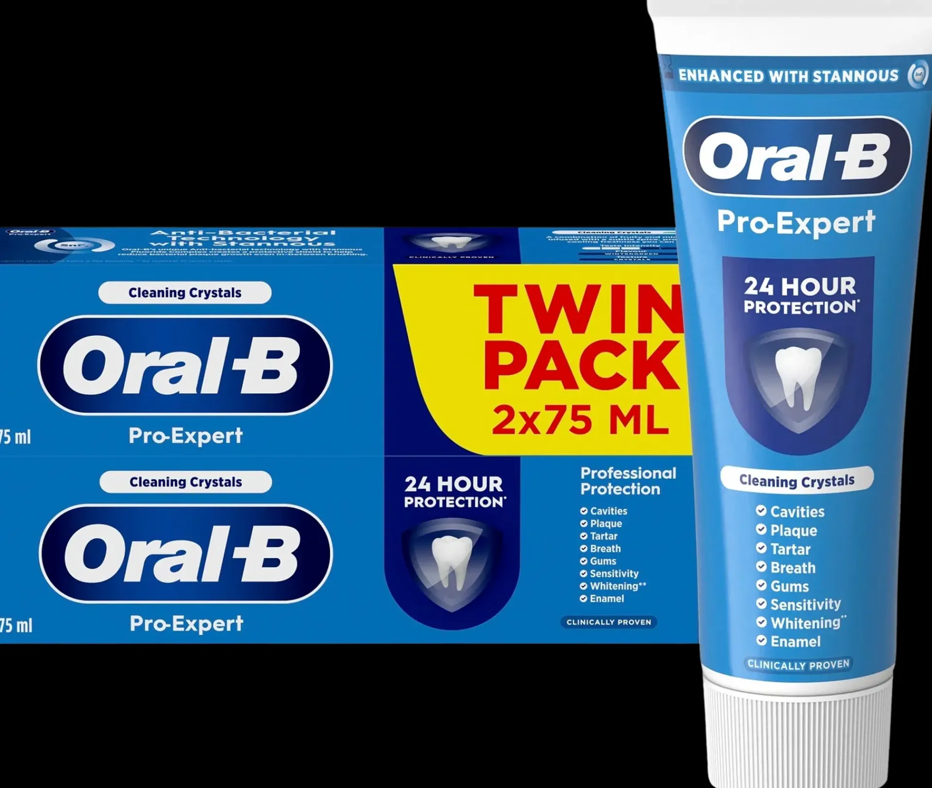 Oral-B Suuhygienia|Suuhygienia<Pro-Expert Professional Protection 2x75ml hammastahna