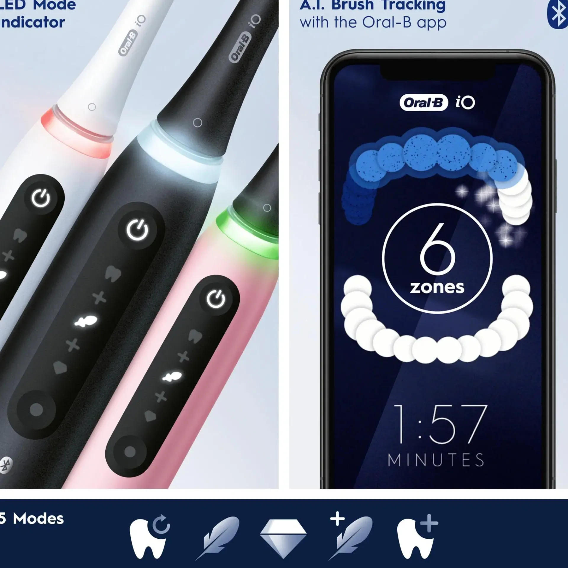 Oral-B Suuhygienia|Suuhygienia<Sähköhammasharja iO 5S Black Braun-tekniikalla