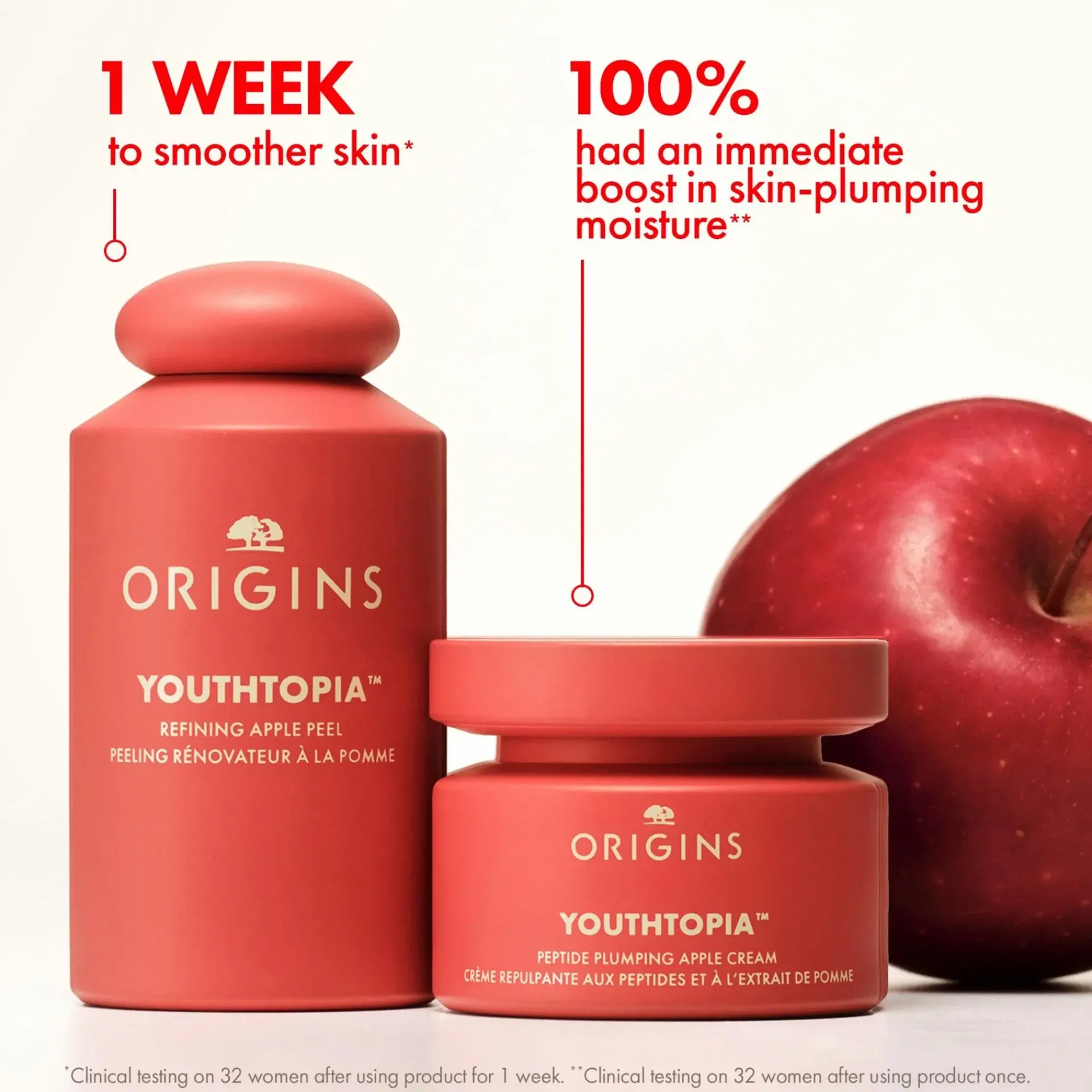 Origins Kasvojenhoito<Youthtopia Peptide Plumping Apple Cream Moisturizer yövoide 50 ml