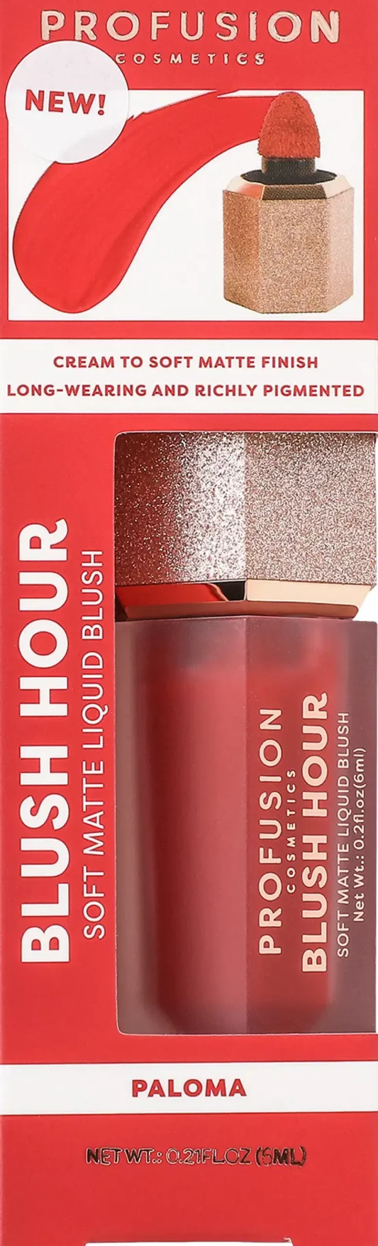 Profusion Cosmetics Kasvomeikit<Blush Hour Soft Matte Liquid Blush nestemäinen poskipuna 6 ml