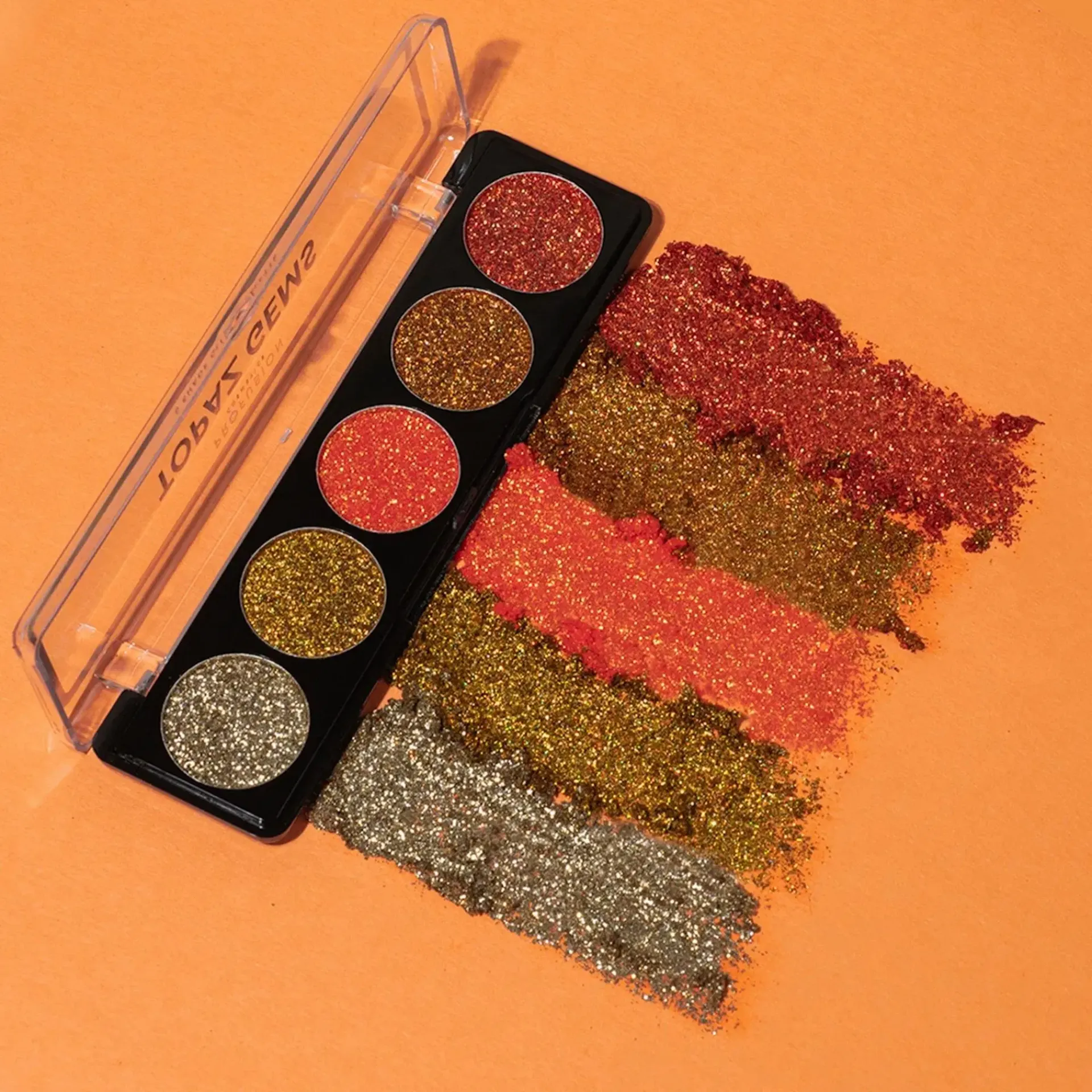 Profusion Cosmetics Silmämeikit<viiden sävyn glitterpaletti Topaz Gems