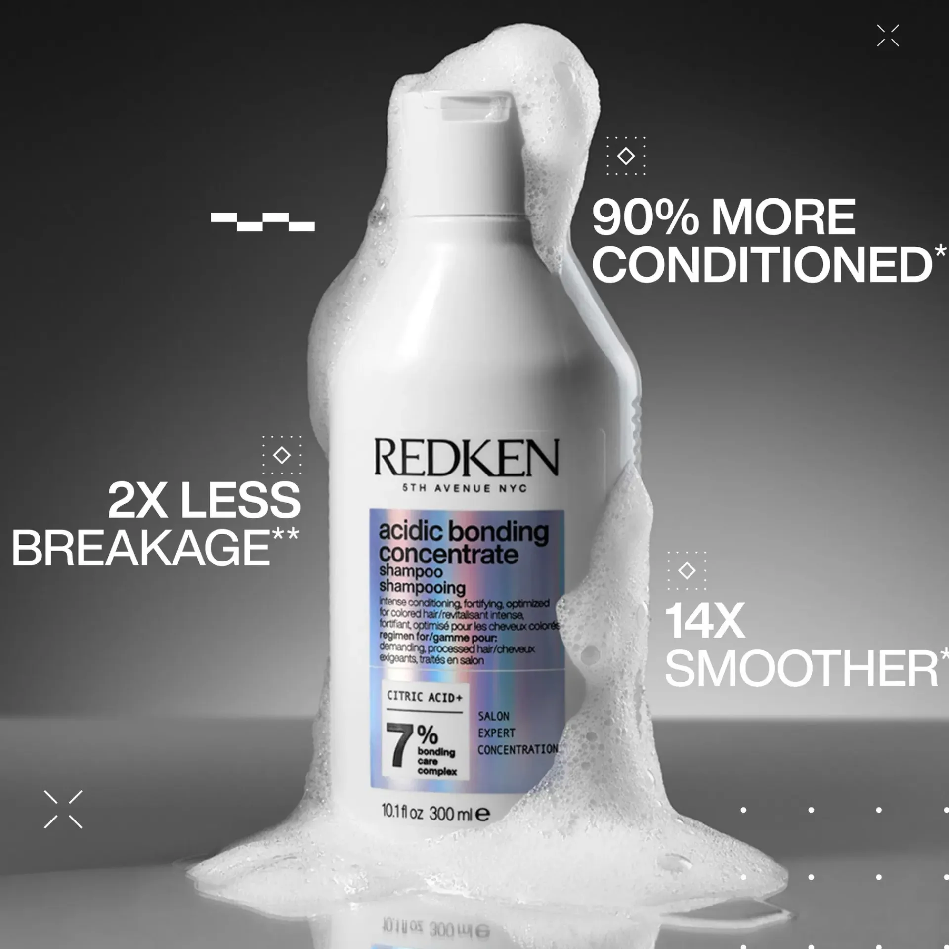 Redken Shampoot|Kampaamotuotteet<Acidic Bonding Concentrate Shampoo 300 ml