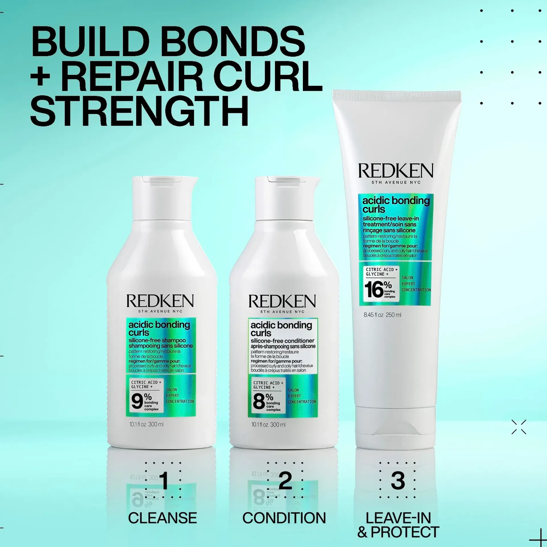 Redken Curly Girl -Tuotteet|Hiustenhoito<Acidic Bonding Curls Conditioner hoitoaine 300 ml