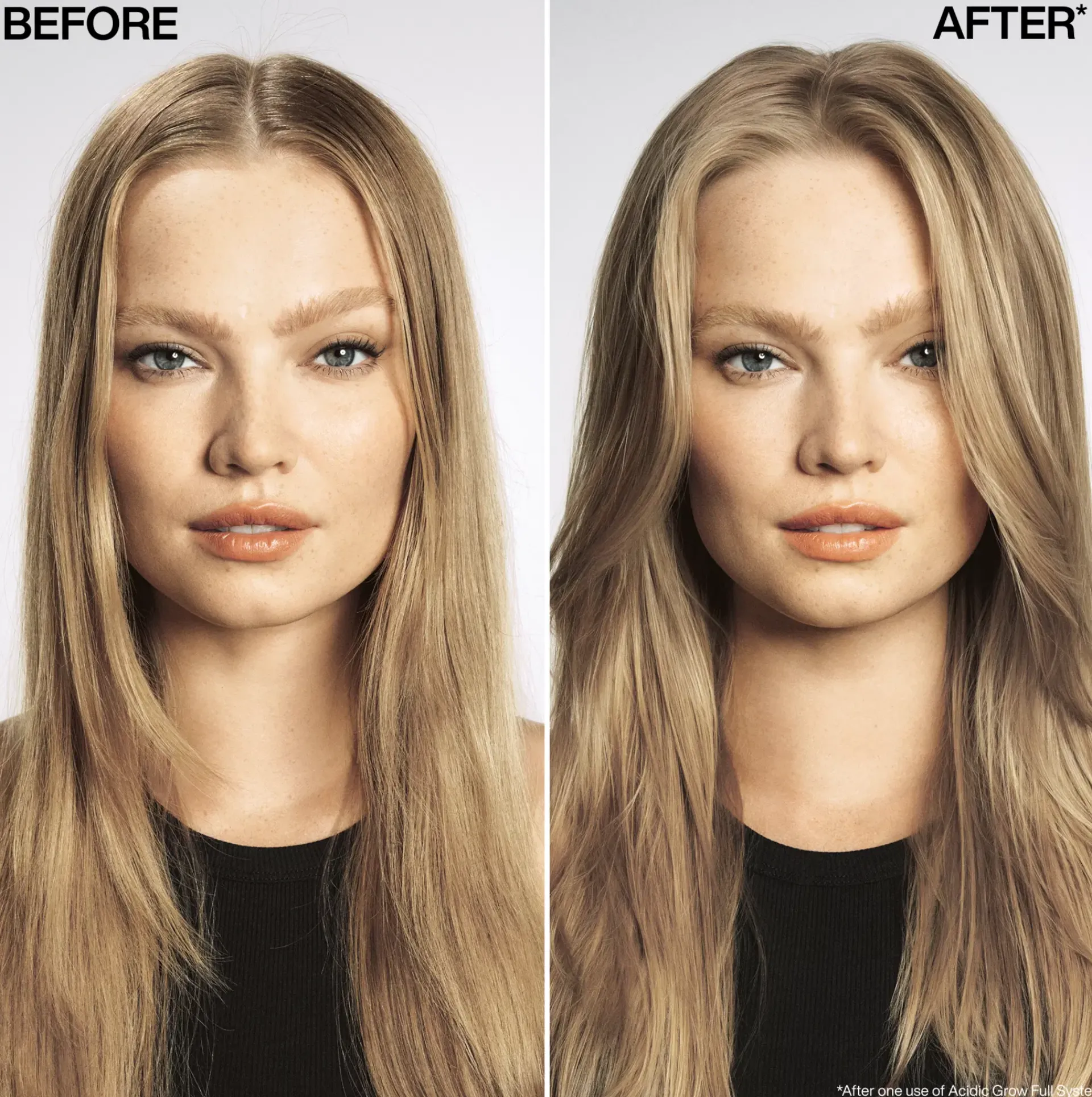 Redken Shampoot<Acidic Grow Full System tuuheuttava shampoo oheneville tai latteille hiuksille. Antaa täyteläisyyden tunnetta tyvelle.