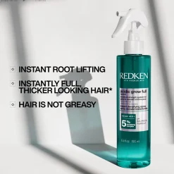 Redken Hiustenhoito<Acidic Grow Full System hoitosuihke oheneville hiuksille. Auttaa vahvistamaan ja tuuheuttamaan hiuksia.