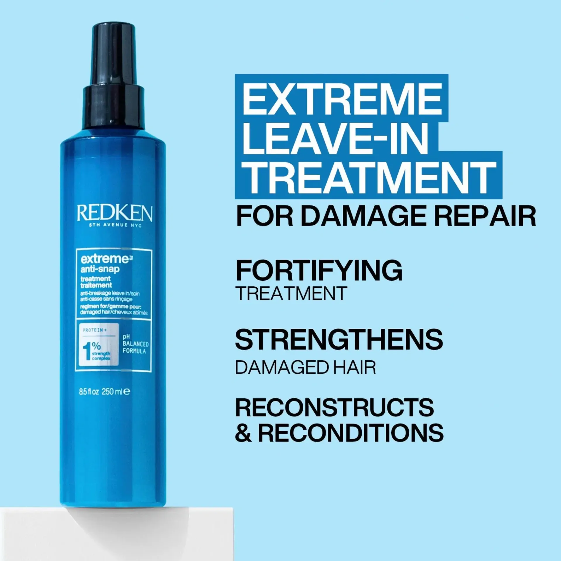 Redken Hiustenhoito|Kampaamotuotteet<Extreme Anti-Snap Leave-In Treatment jätettävä hoitoaine 250 ml