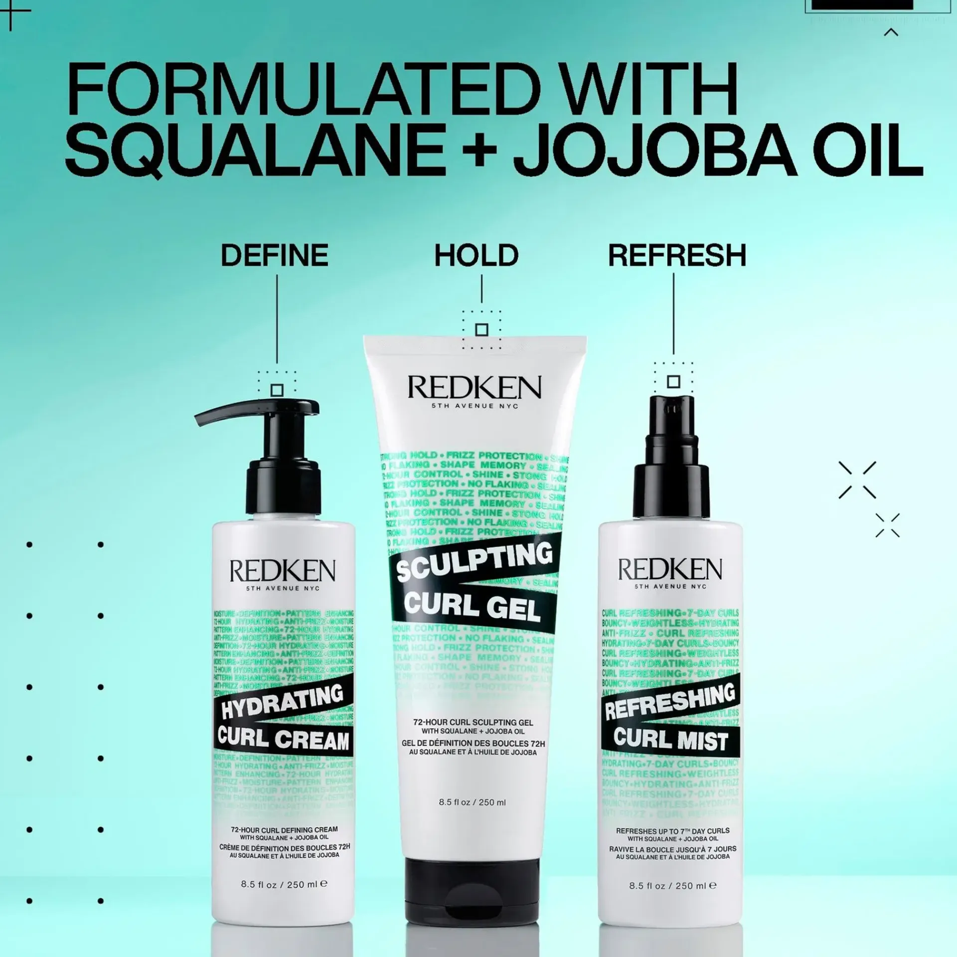 Redken Curly Girl -Tuotteet|Hiustenhoito<Styling Refreshing Curl Mist suihke 250 ml