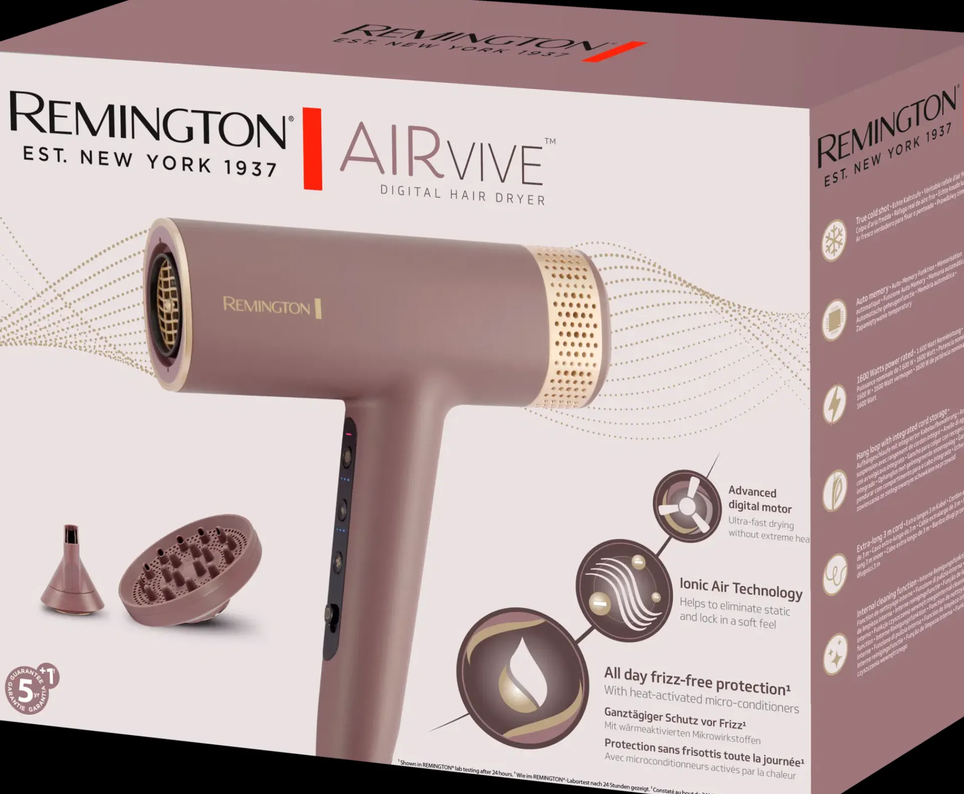 Remington Hiusten Muotoilulaitteet<AIRvive™ digitaalinen BLDC hiustenkuivain EC8930
