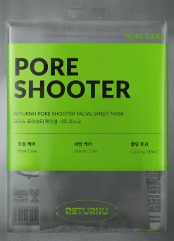 Returnu Korealainen Ihonhoito|Kasvojenhoito<Pore Shooter Facial Sheet Mask 25 g