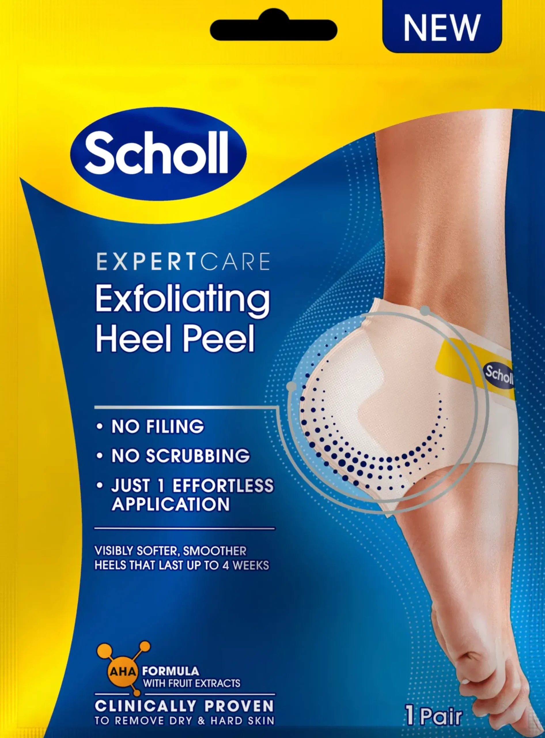 Scholl Jalkojenhoito<Kuoriva kantapäänaamio 1 pari