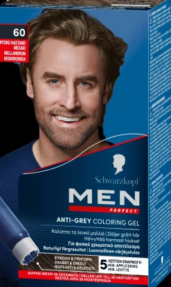 Schwarzkopf Hiukset|Hiusvärit<Men Perfect 60 Keskiruskea hiusväri