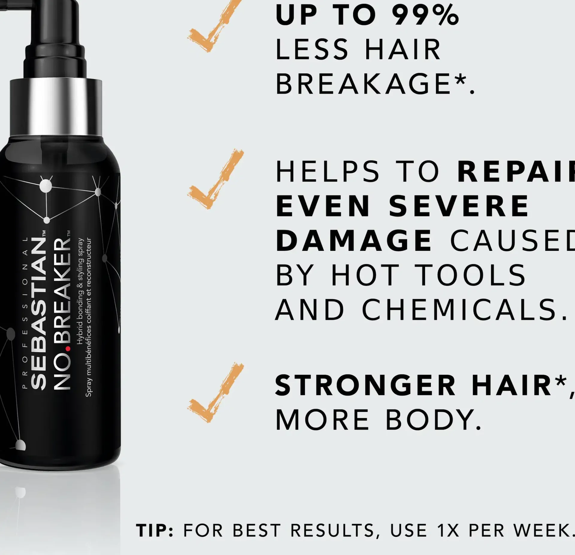 Sebastian Professional Hiustenhoito|Kampaamotuotteet<No.Breaker Hybrid bonding & styling spray hybridimuotoilusuihke 100 ml