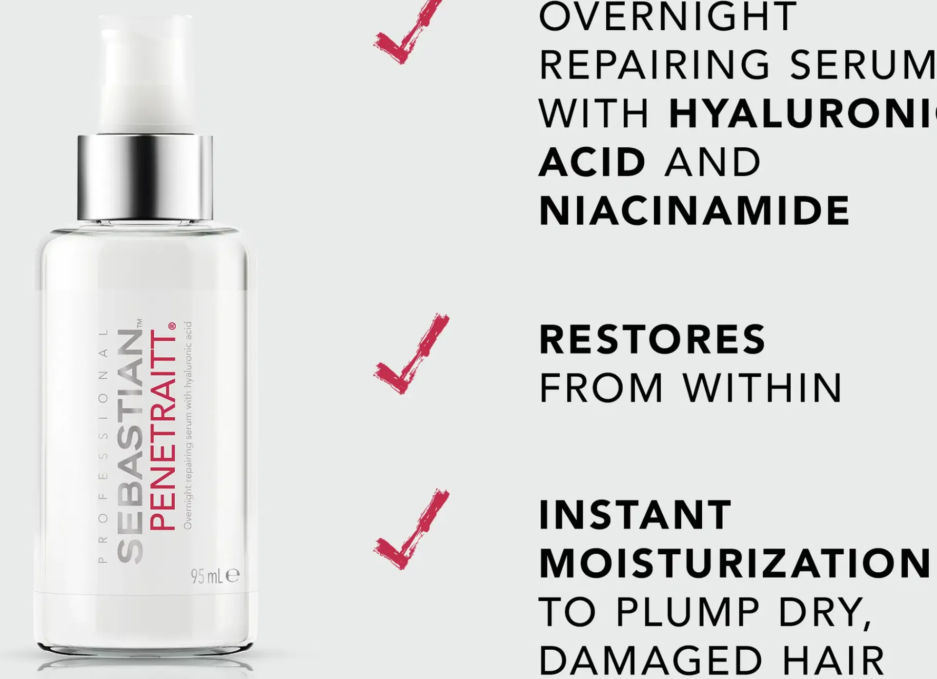 Sebastian Professional Hiustenhoito|Kampaamotuotteet<Penetraitt Overnight Serum 95 ml