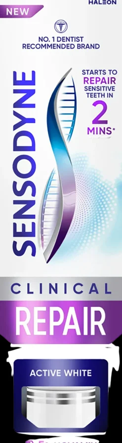 Sensodyne Suuhygienia|Suuhygienia<Clinical Repair Active White valkaiseva hammastahna 75ml