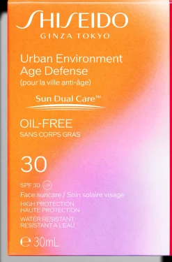 Shiseido J-Beauty|Aurinkotuotteet<Urban Environment Age Defence SPF30 aurinkosuoja kasvoille 30 ml