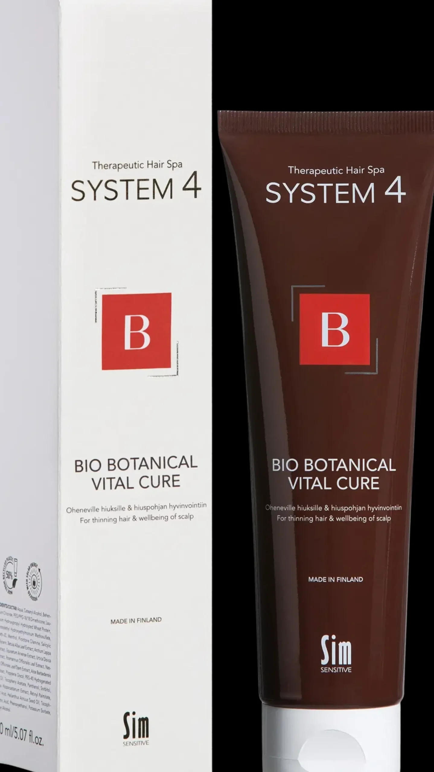 System 4 Hajusteettomat Hiustuotteet|Hiustenhoito<Sim Sensitive System4, B Bio Botanical Vital Cure hoitoaine 150 ml