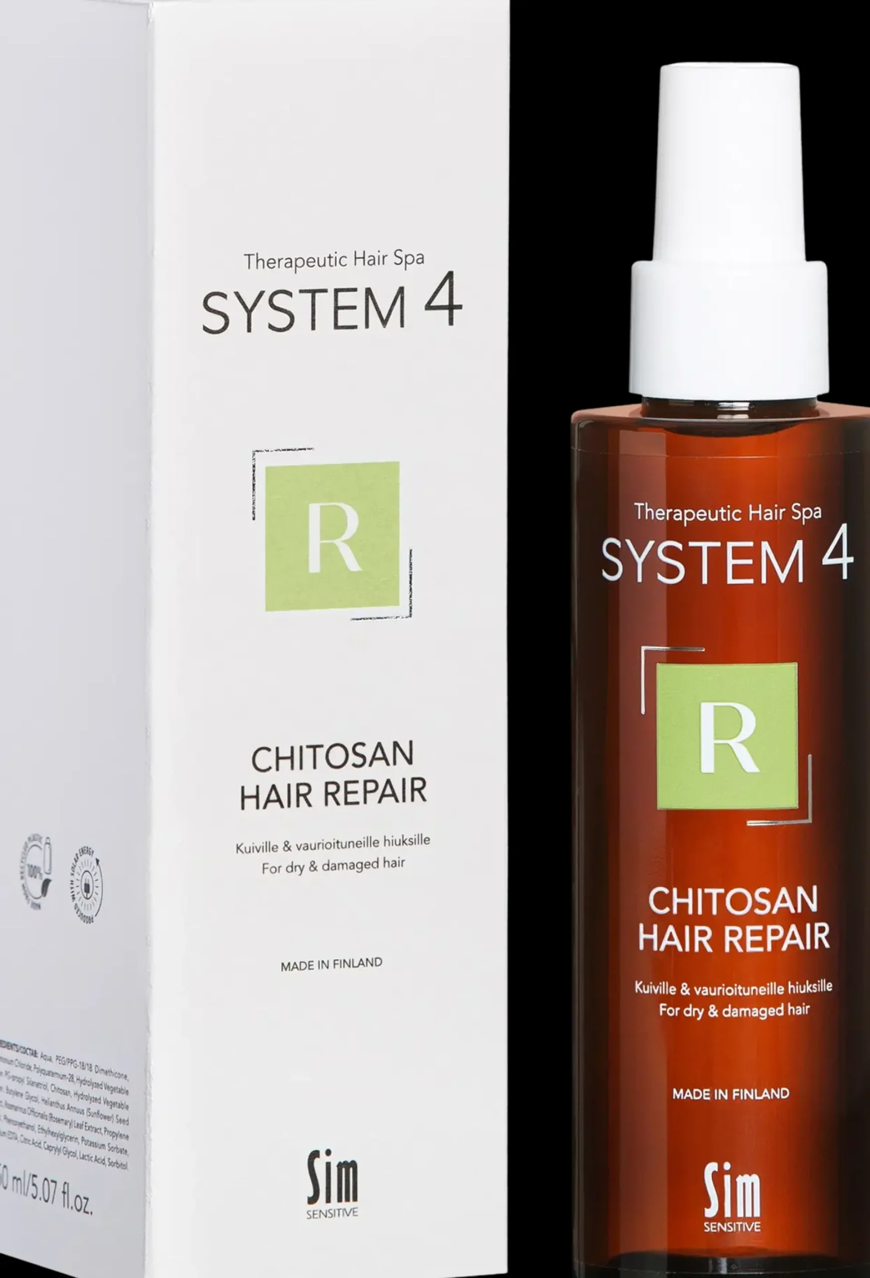 System 4 Hajusteettomat Hiustuotteet|Hiustenhoito<Sim Sensitive System4, R Chitosan Hair Repair hoitosuihke 150 ml