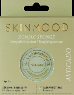 SkinMood Vartalonhoito<Avokado Konjac-ihonpuhdistussieni