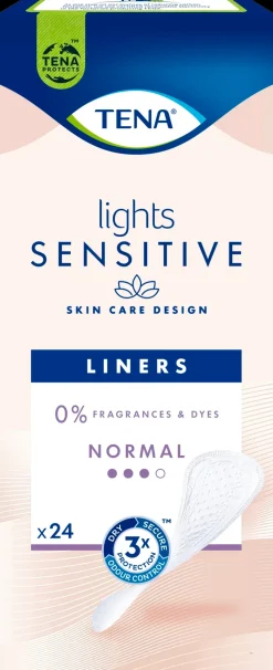 TENA Kuukautiset Ja Intiimihygienia<SENSITIVE Liner pikkuhousunsuoja 24 kpl