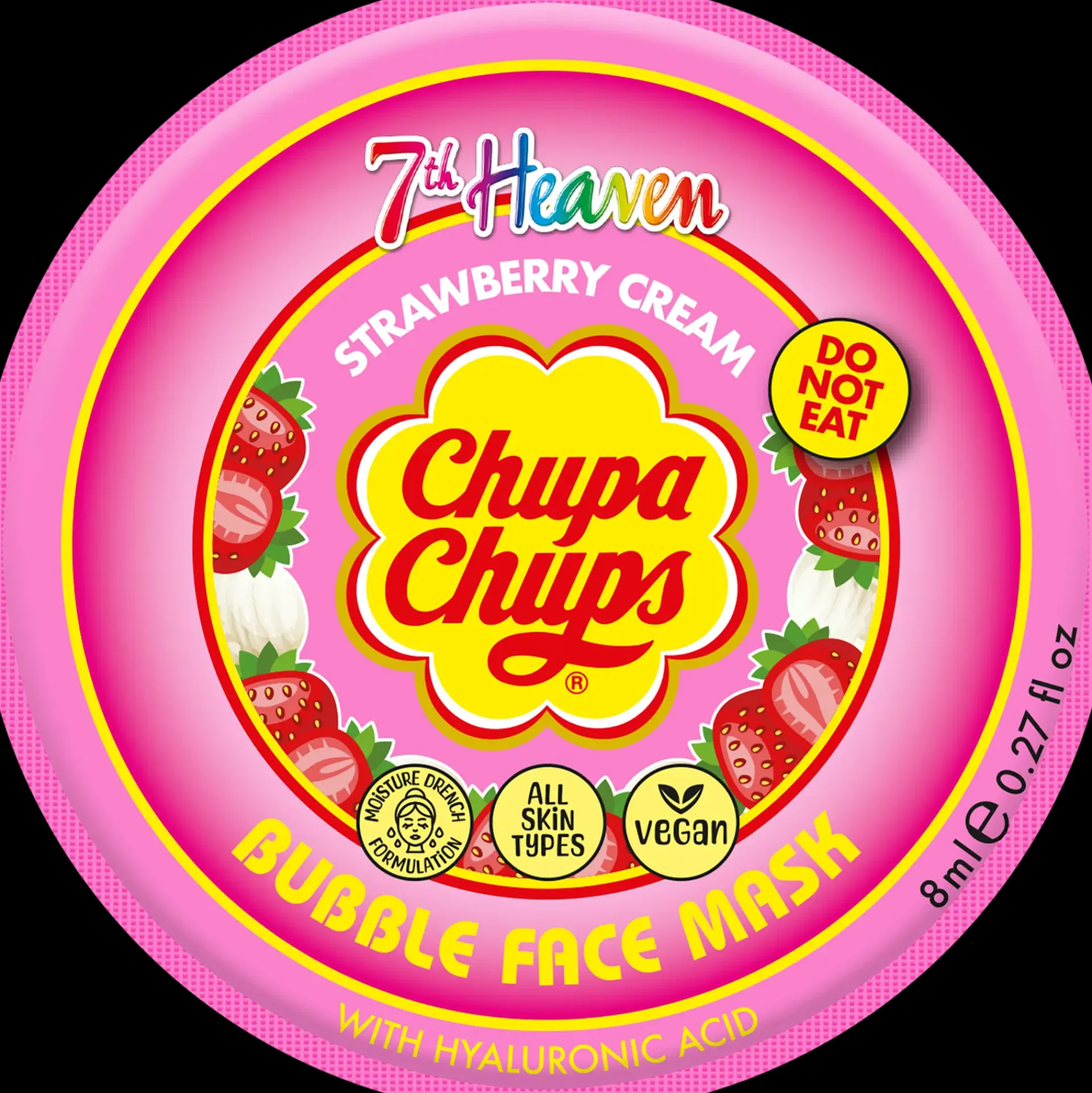 7th Heaven Kasvojenhoito<Chupa Chups Strawberry Cream Bubble Mask 8ml