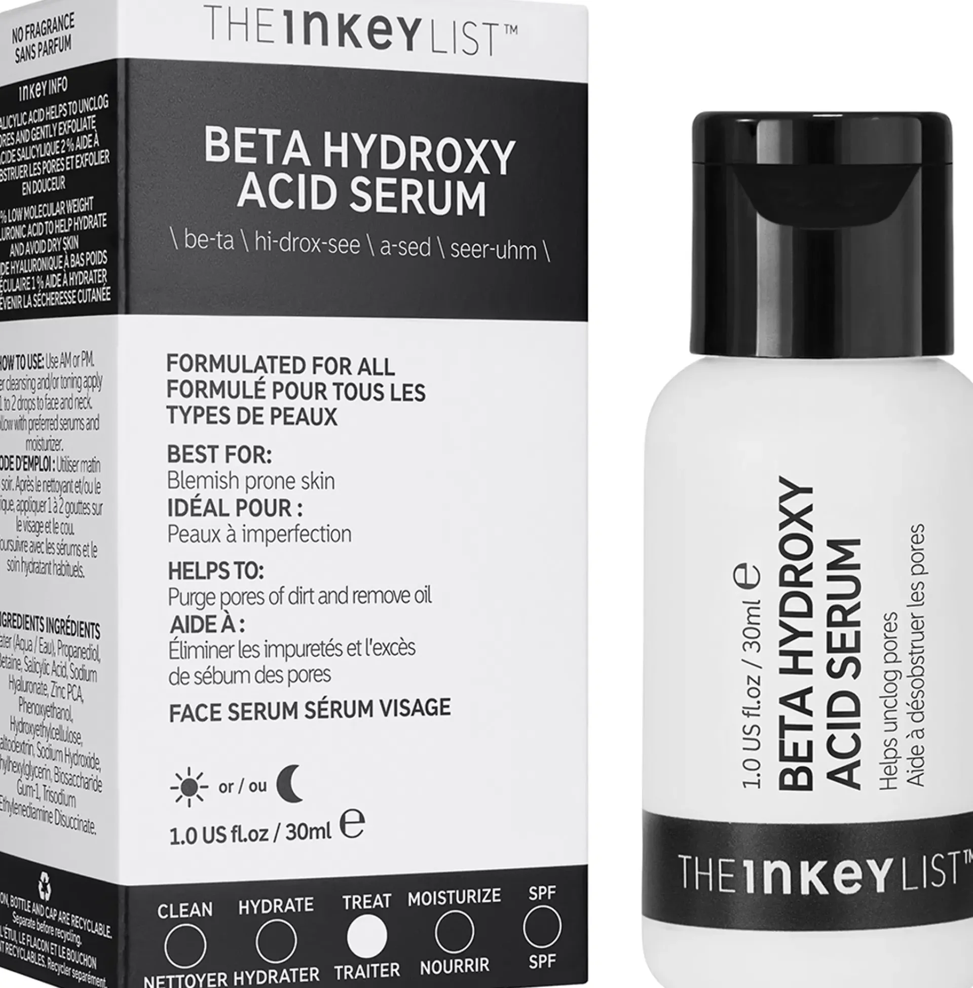 The INKEY List Kasvojenhoito<Beta Hydroxy Acid Serum 30 ml