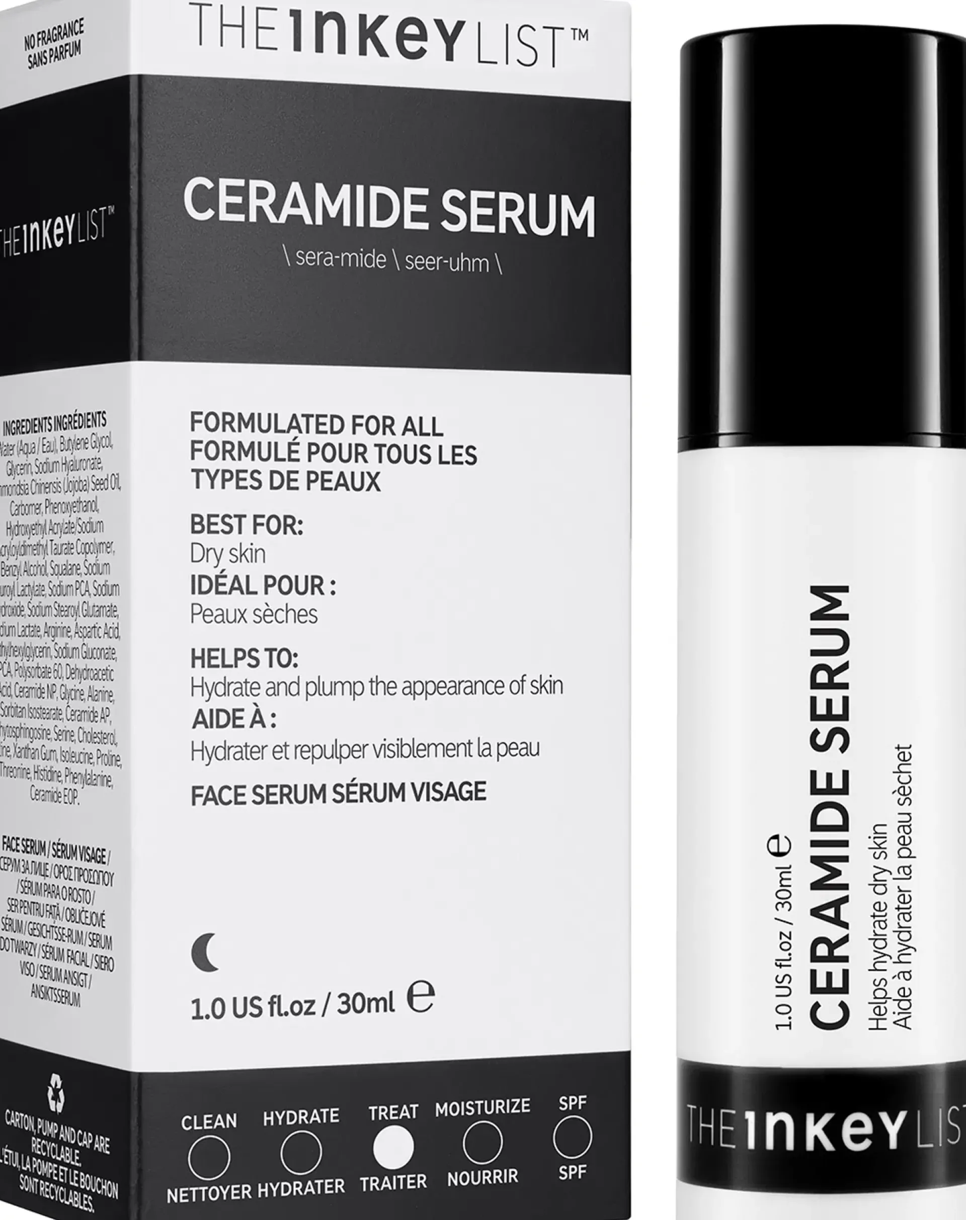 The INKEY List Kasvojenhoito<Ceramide Serum 30 ml