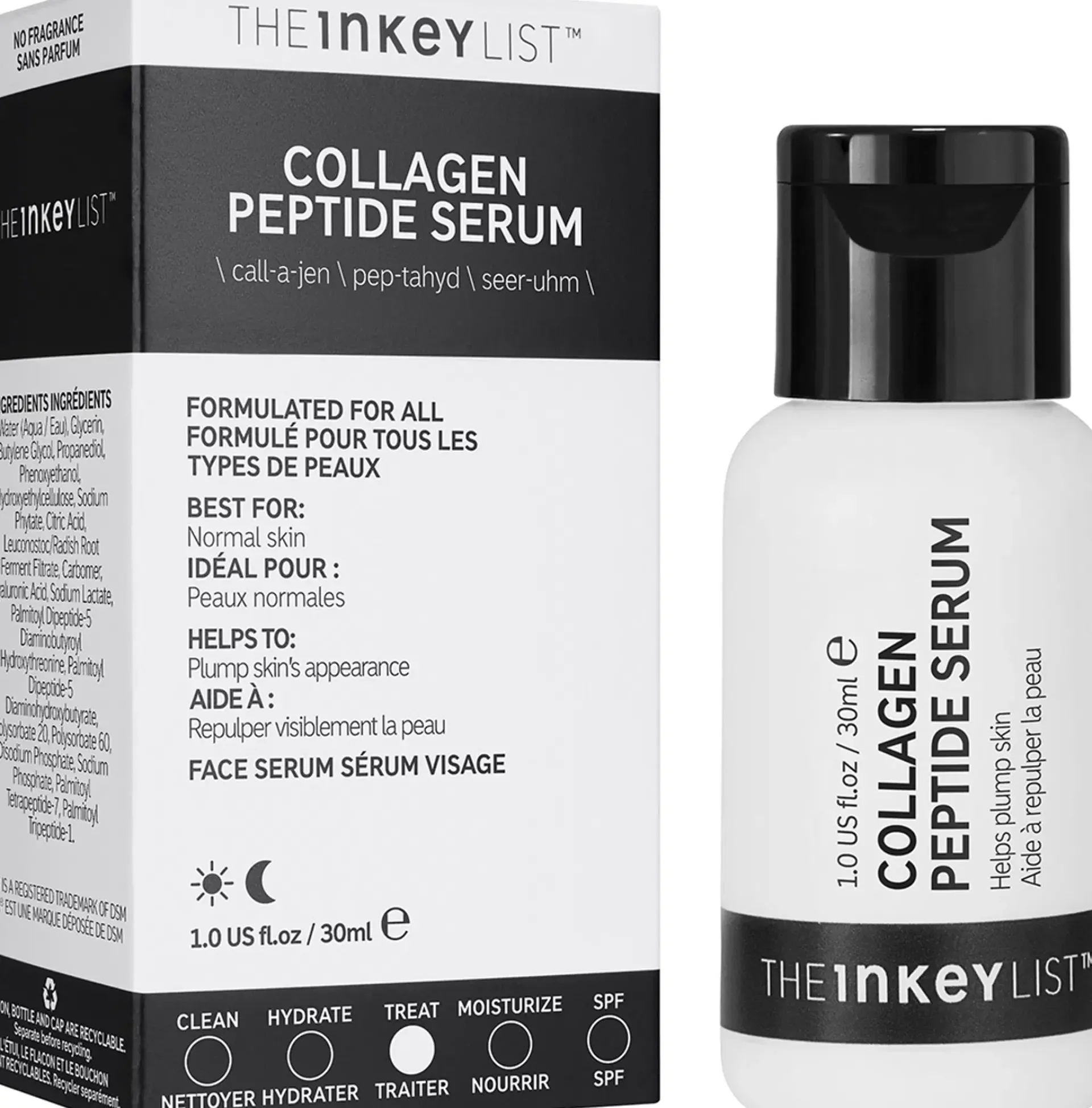 The INKEY List Kasvojenhoito<Collagen Peptide Serum 30 ml