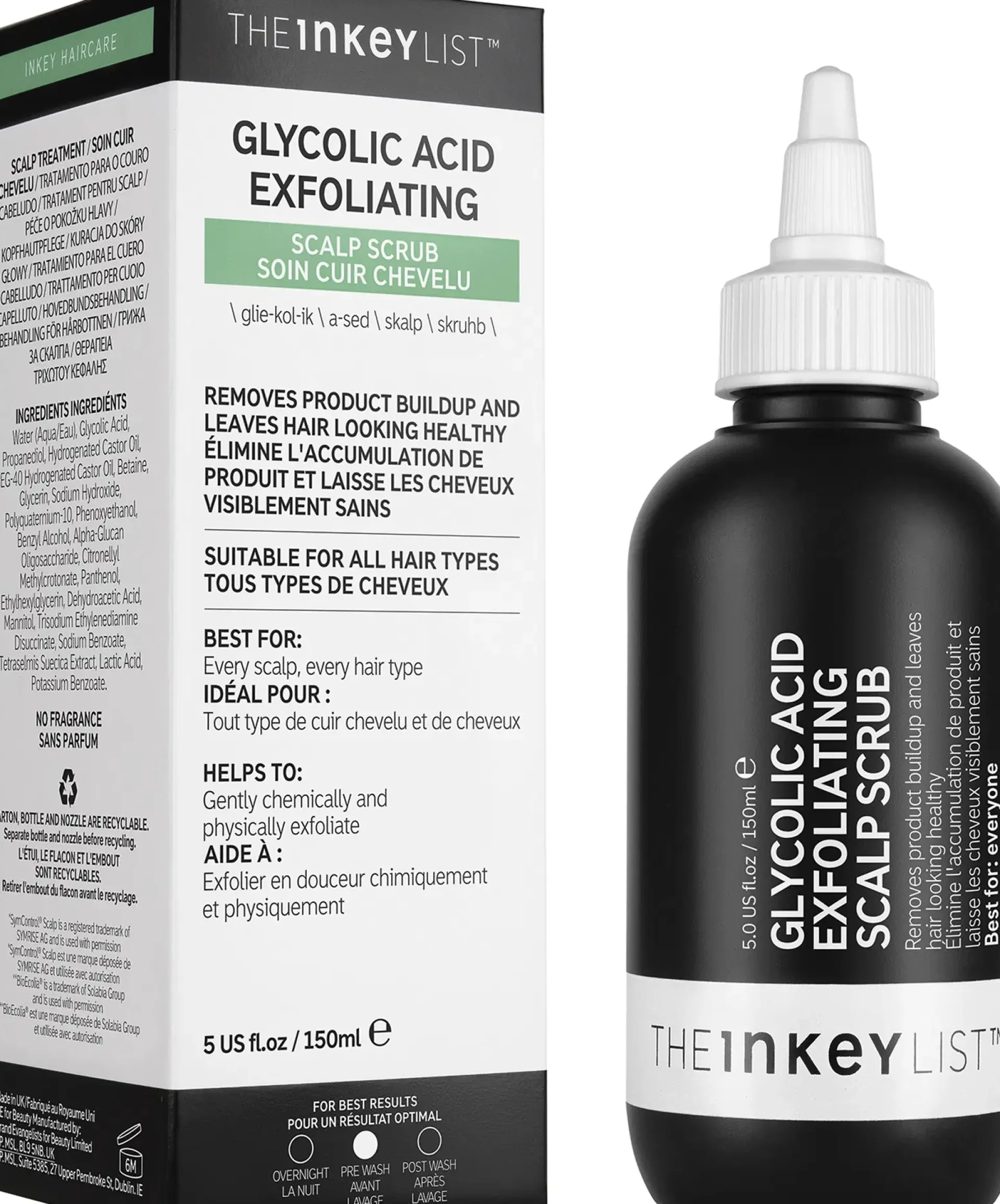The INKEY List Hiustenhoito<Glycolic Acid Exfoliating Scalp Scrub kuorinta hiuspohjalle 150 ml