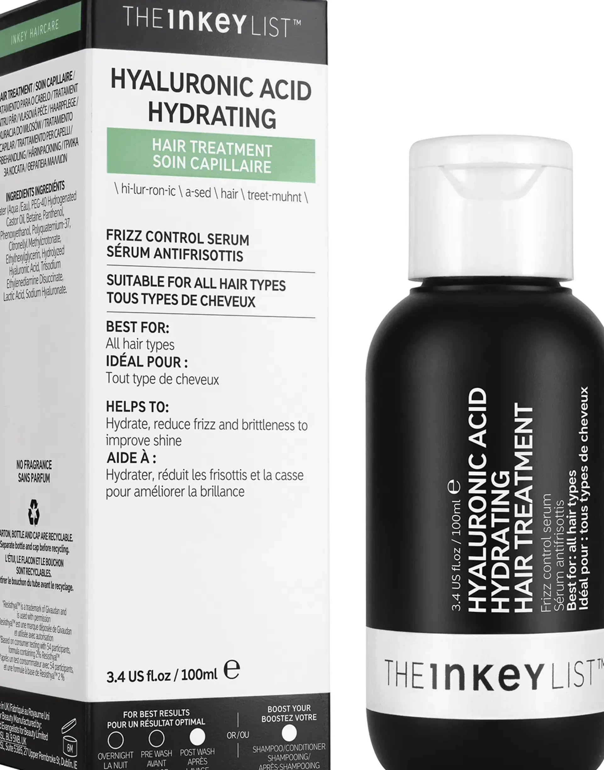 The INKEY List Hiustenhoito<Hyaluronic Acid Hydrating Hair Treatment hiushoito 100 ml