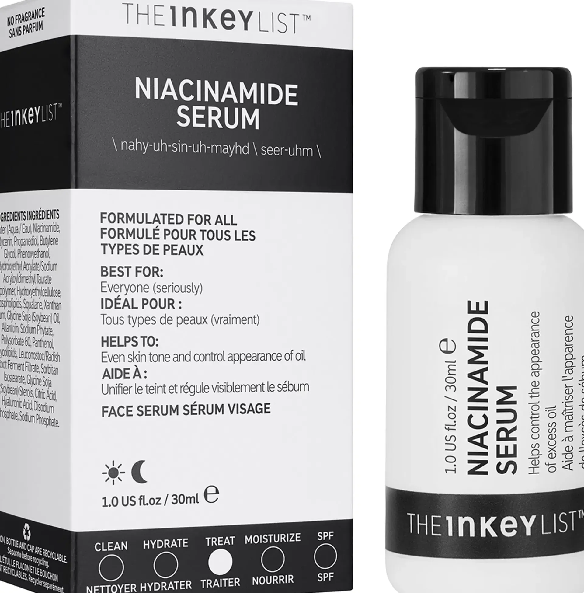 The INKEY List Ihonhoidon Tehoaineet|Kasvojenhoito<Niacinamide Serum 30 ml