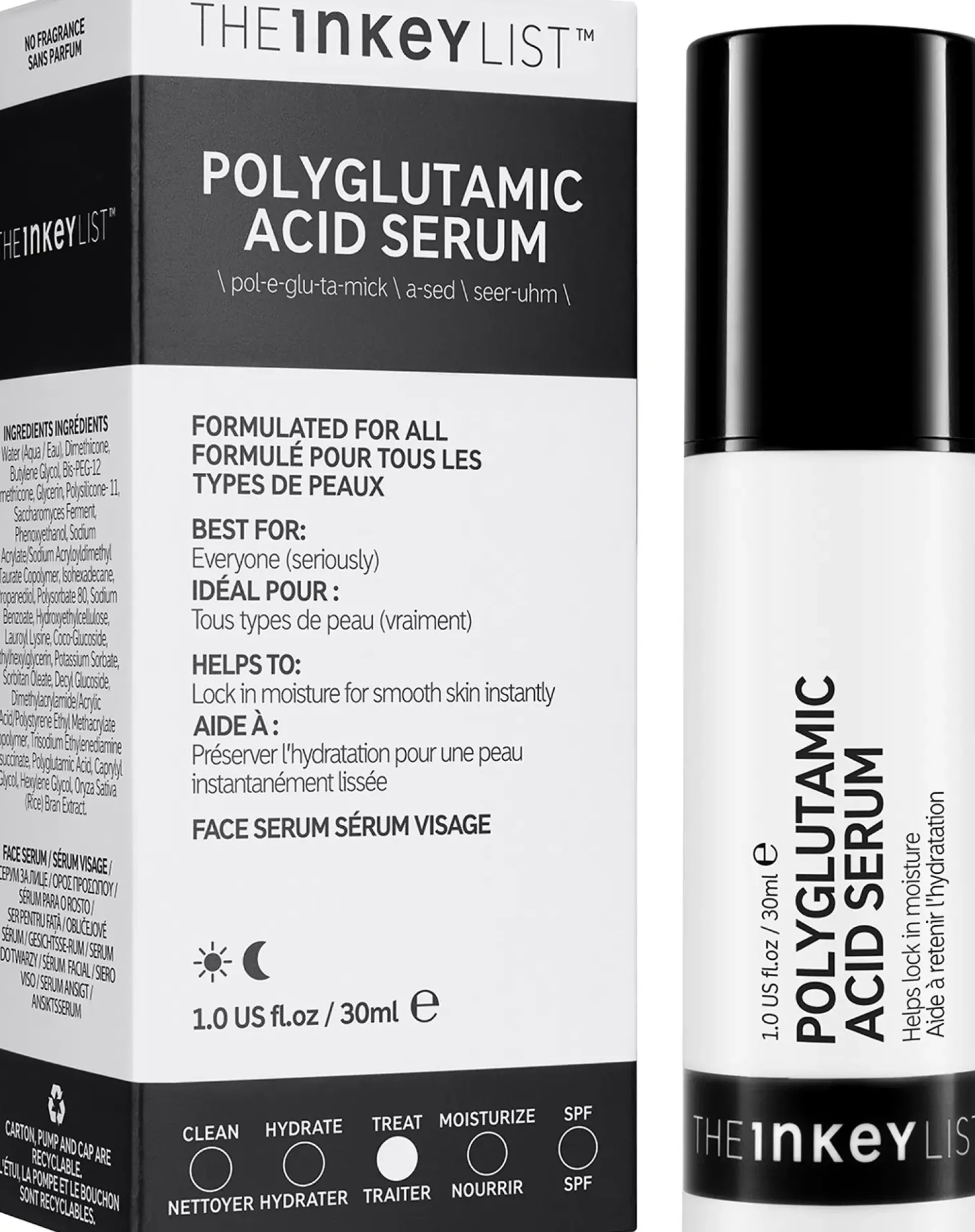 The INKEY List Kasvojenhoito<Polyglutamic Acid Serum 30 ml