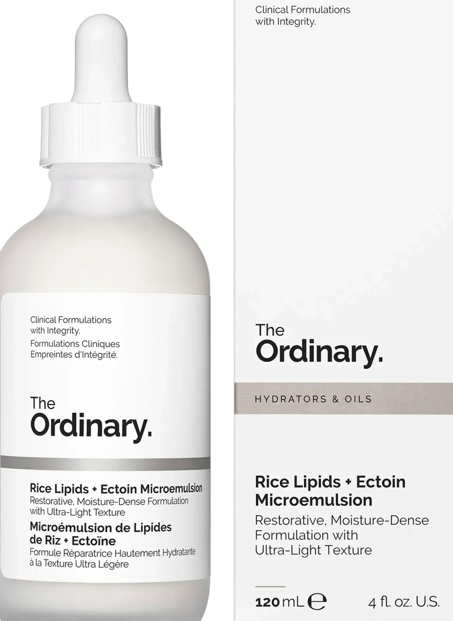 The Ordinary Kasvojenhoito<Rice Lipids + Ectoin Microemulsion 120 ml kosteusvoide