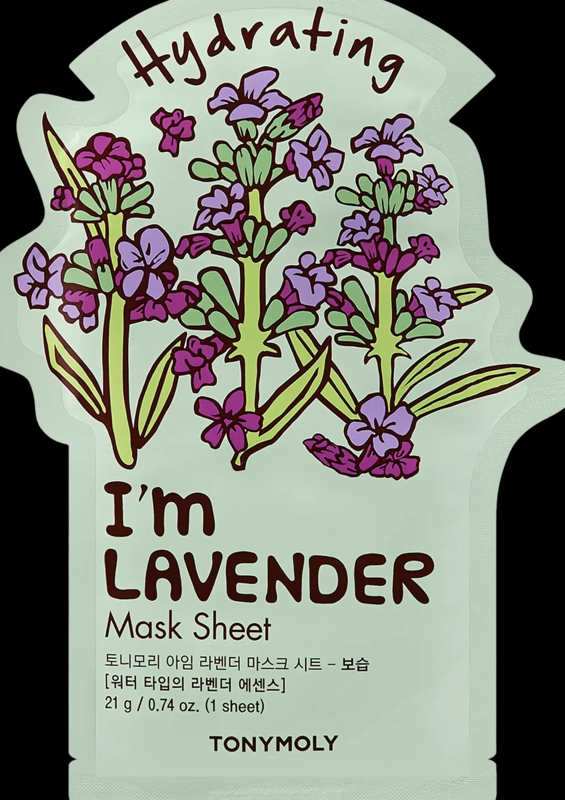 TONYMOLY Korealainen Ihonhoito|Kasvojenhoito<I Am Lavender Mask Sheet kosteuttava kangasnaamio 1 kpl
