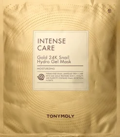TONYMOLY Korealainen Ihonhoito|Kasvojenhoito<Intense Care Gold 24K Snail Hydro Gel Mask kasvonaamio 25g