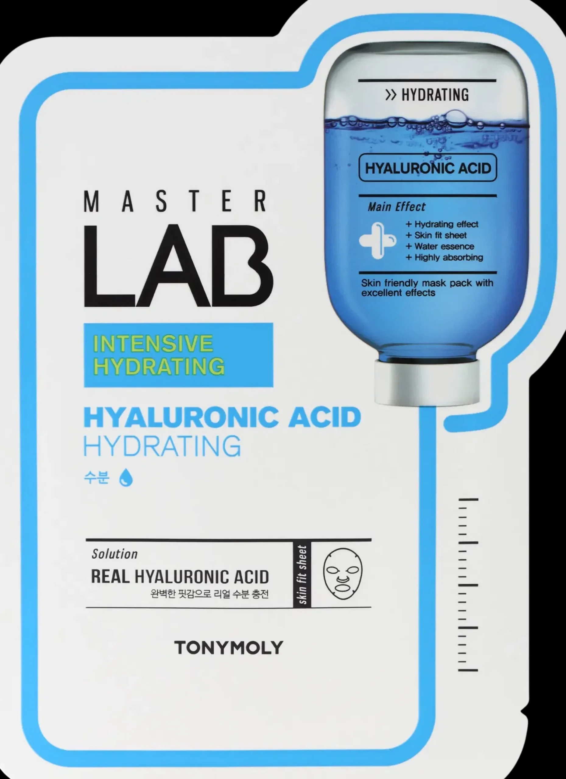 TONYMOLY Korealainen Ihonhoito|Ihonhoidon Tehoaineet<Master Lab Sheet Mask Hyaluronic Acid