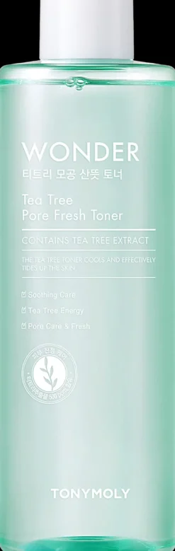 TONYMOLY Korealainen Ihonhoito|Kasvojenhoito<Wonder Tea Tree Pore Fresh Toner kasvovesi 500ml