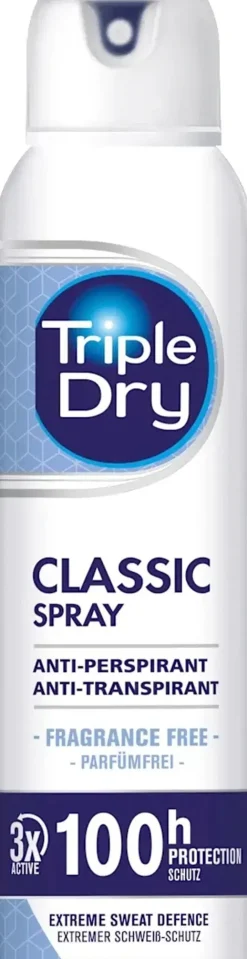 Triple Dry Vartalonhoito<Classic spray antiperspirantti 100h 150 ml