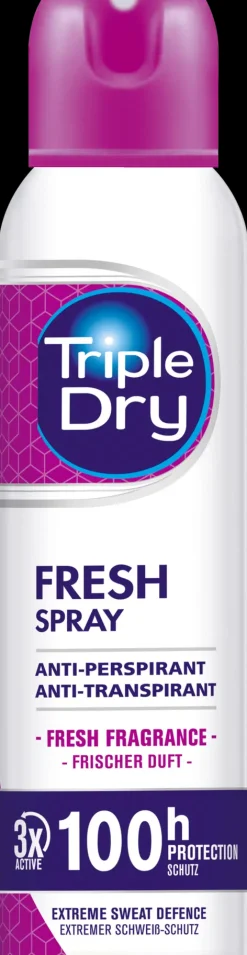 Triple Dry Vartalonhoito<Fresh spray antiperspirantti 100h 150 ml