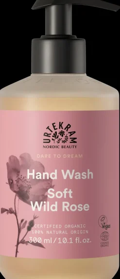 Urtekram Ihonhoito|Käsienhoito<Soft Wild Rose Nestesaippua 300ml
