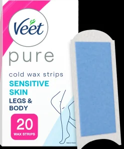 Veet Karvanpoisto<Pure Kylmävahaliuskat Jalat Herkkä iho 20kpl
