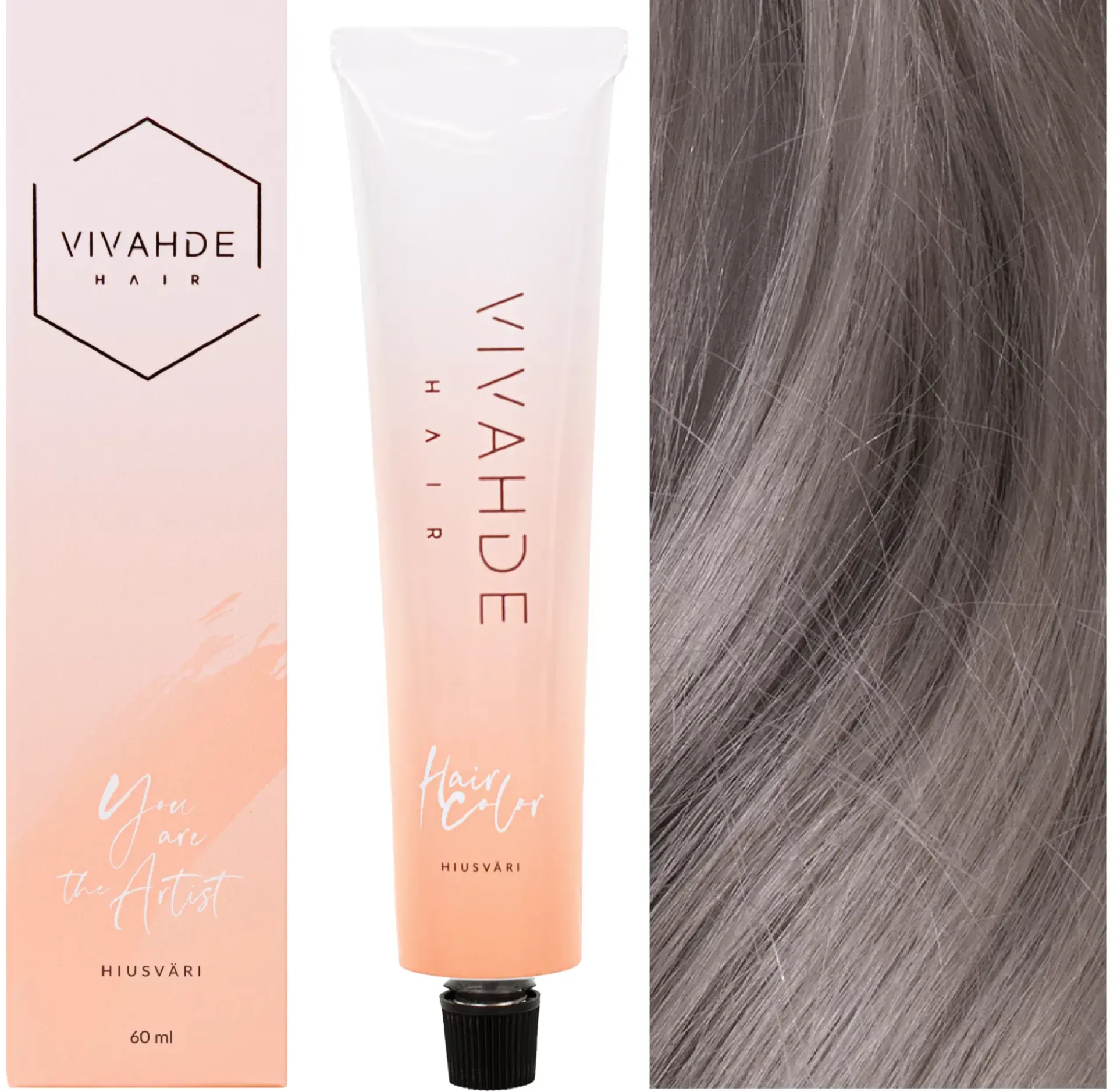 Vivahde Hair Hiusvärit<9 GrA Harmaa Tuhka hiusväri 60 ml