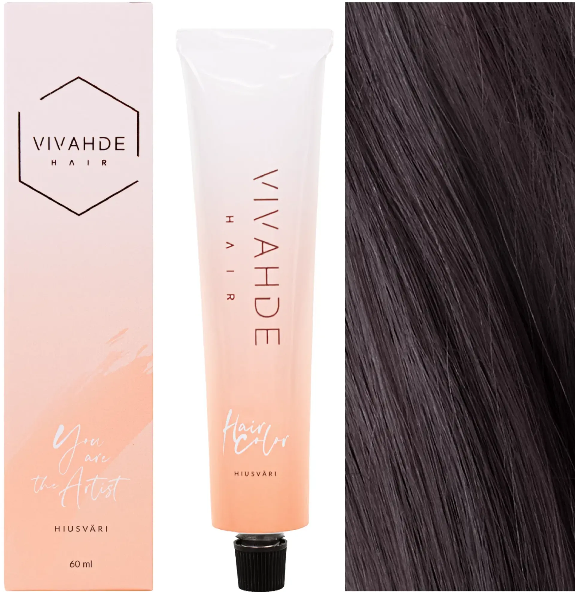 Vivahde Hair Hiusvärit<Vivahde hiusväri 7 AV Tuhka Violetti 60 ml