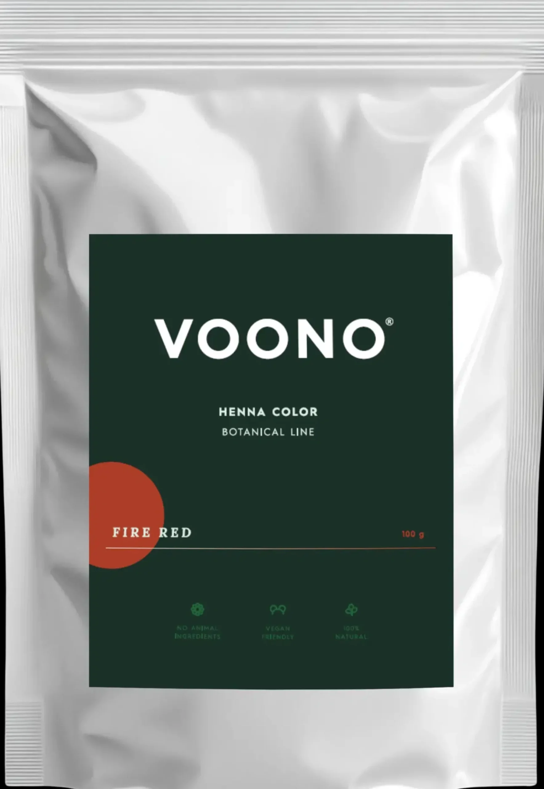 VOONO Hiukset|Hiusvärit<Henna-kasvihiusväri, kirkkaanpunainen 100g